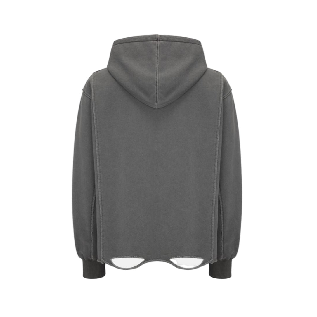 distressed LH core hoodie