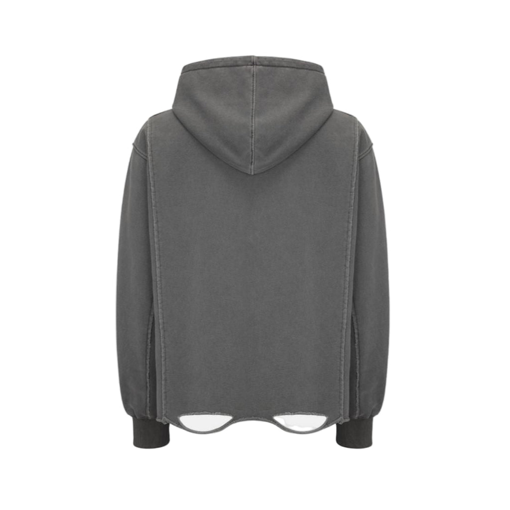 distressed LH core hoodie