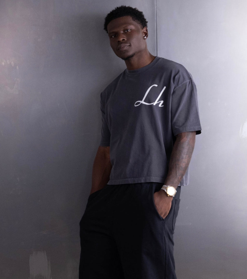 italic short sleeve t-shirt