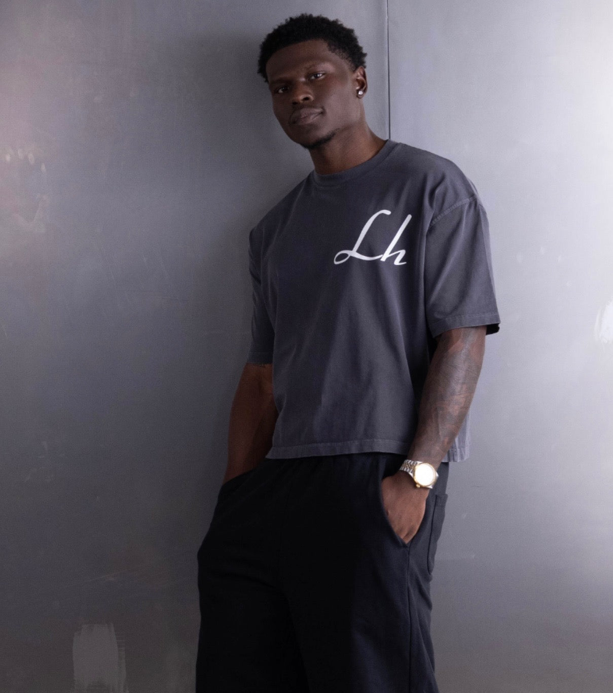 italic short sleeve t-shirt